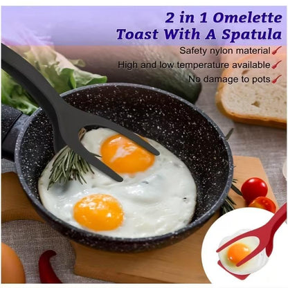 Multifunction 2 In 1 Spatula Tongs for Kitchen