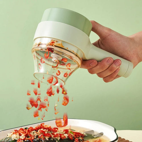 4 in 1 Portable Electric Vegetable Cutter Set